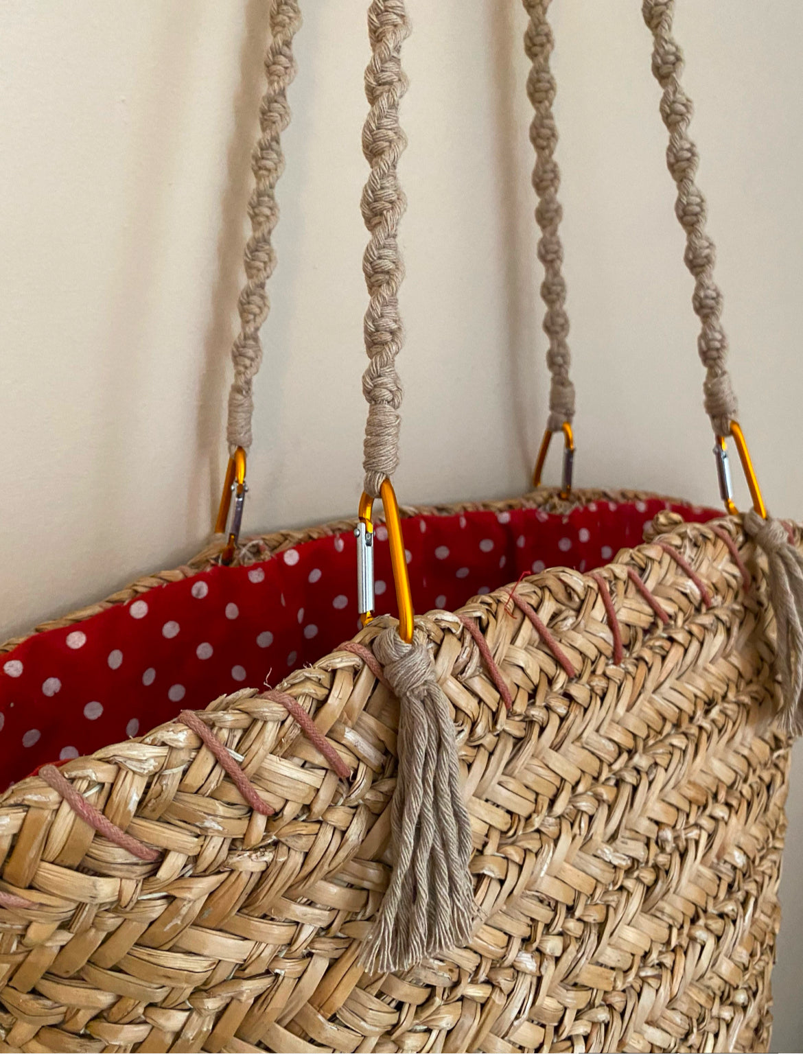 Recycled Cotton Macrame Handles – Ideal for Bags & Baskets