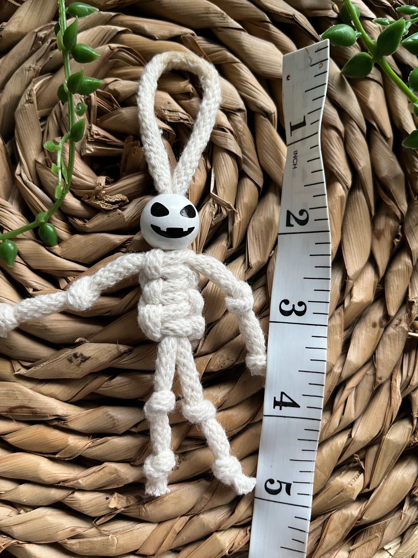 Mini Macrame Yarn Skeleton