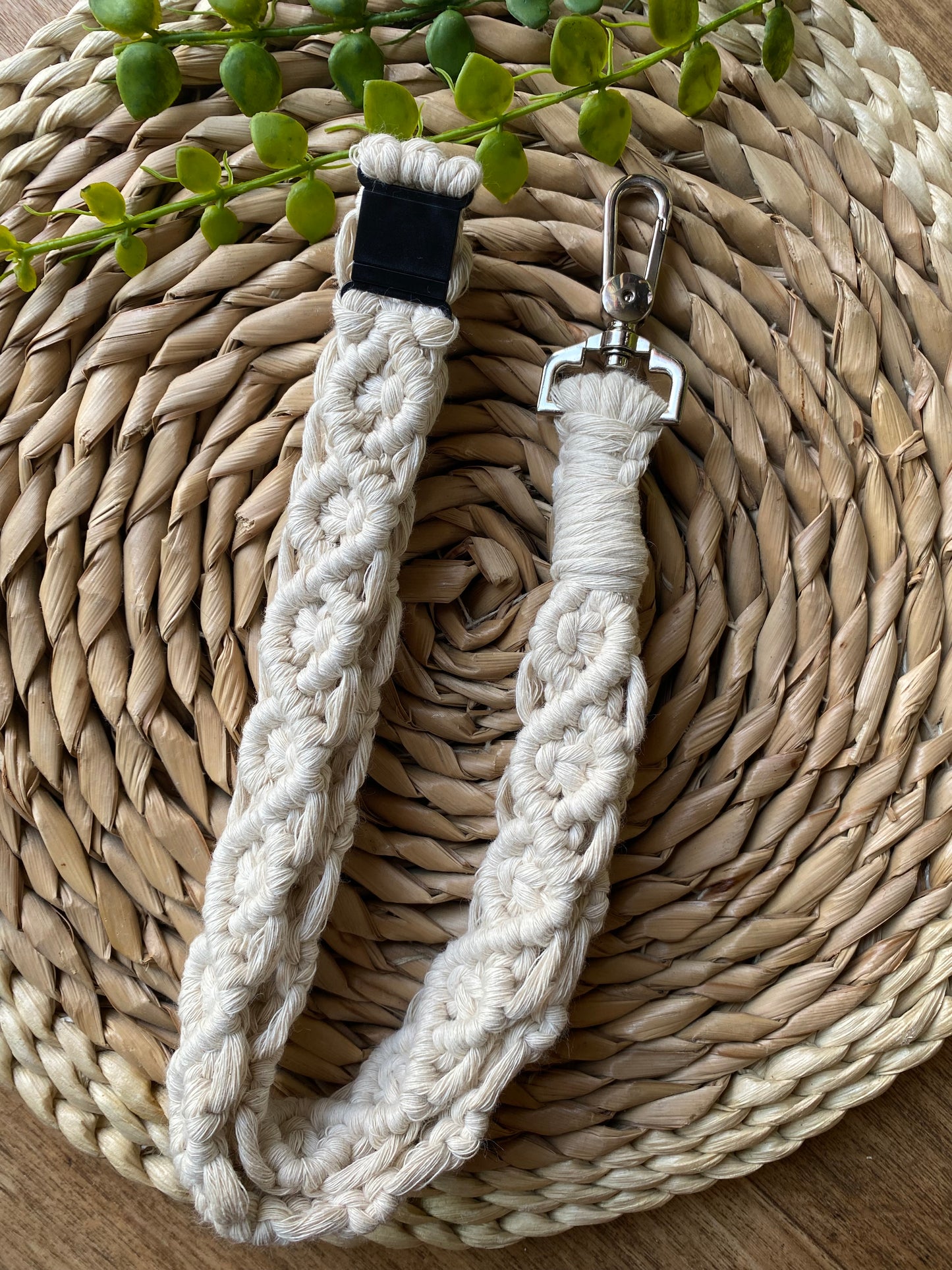 Macra-Made With Love chunky lanyard natural flat