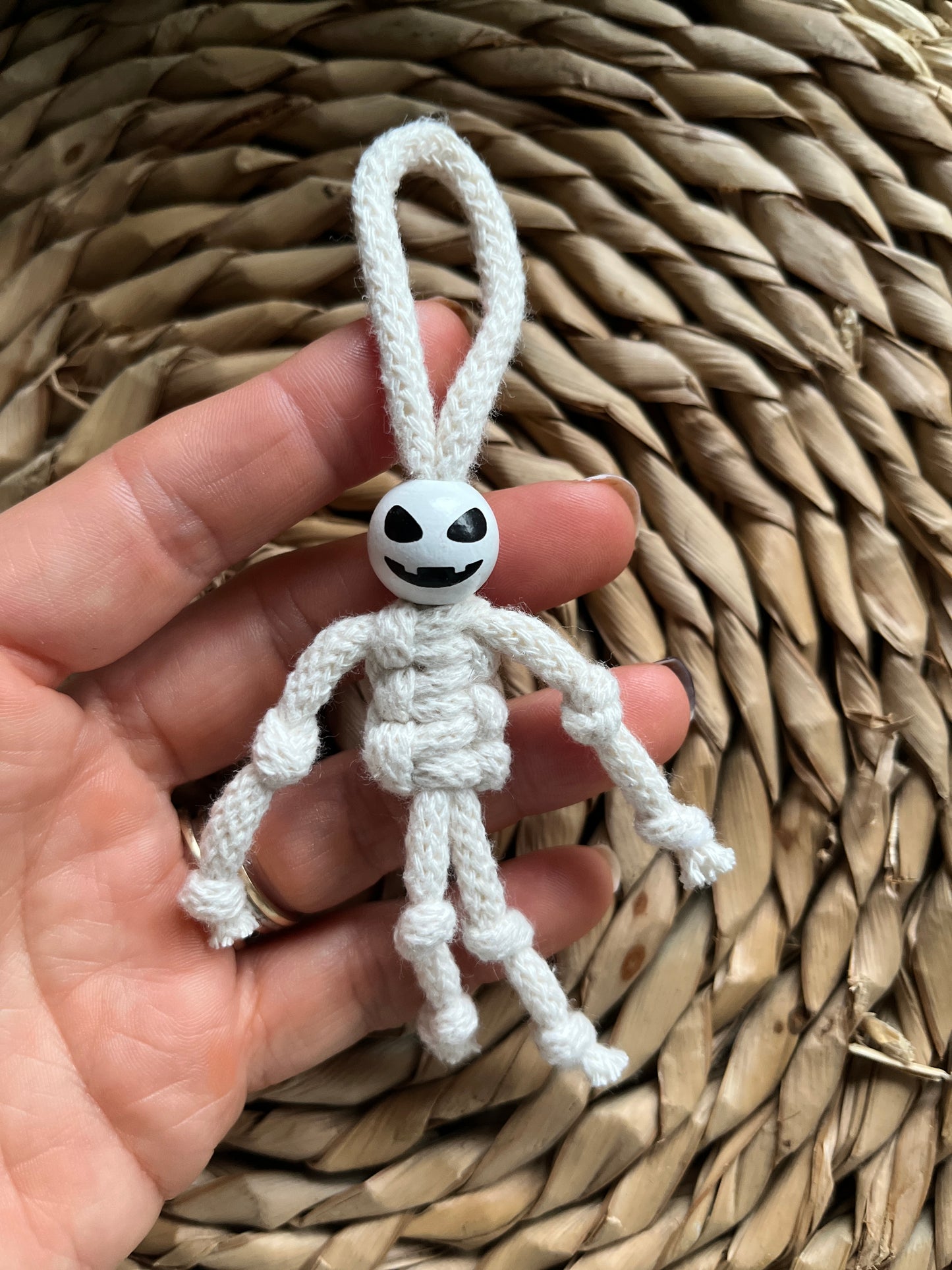 Mini Macrame Yarn Skeleton