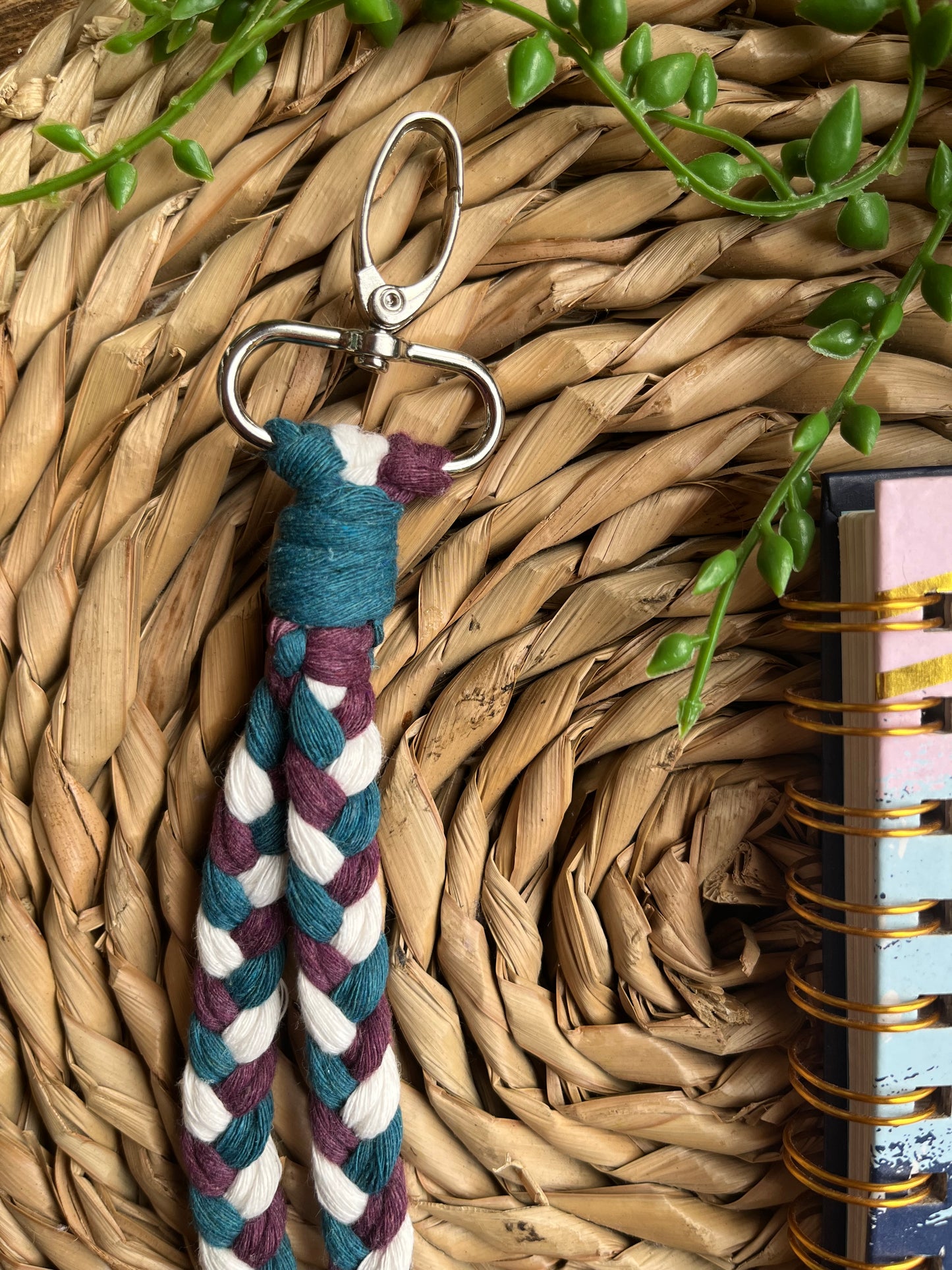 Braided Wristlet Keychain