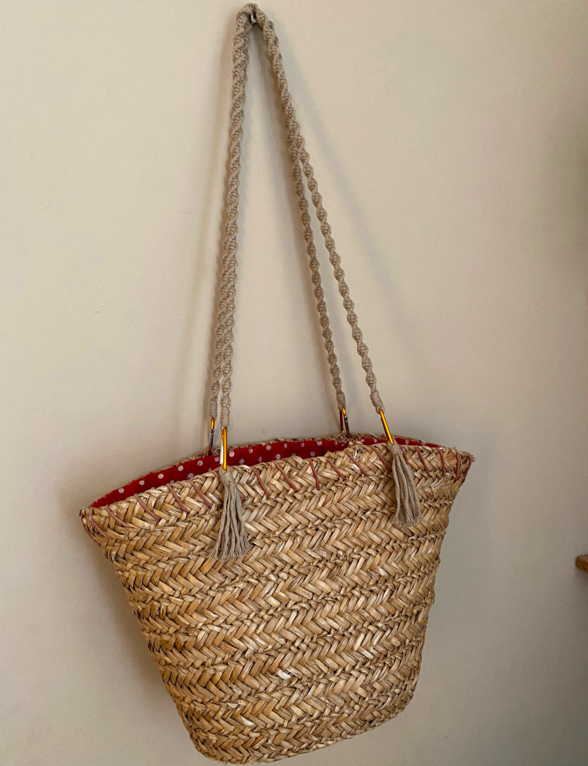Recycled Cotton Macrame Handles – Ideal for Bags & Baskets