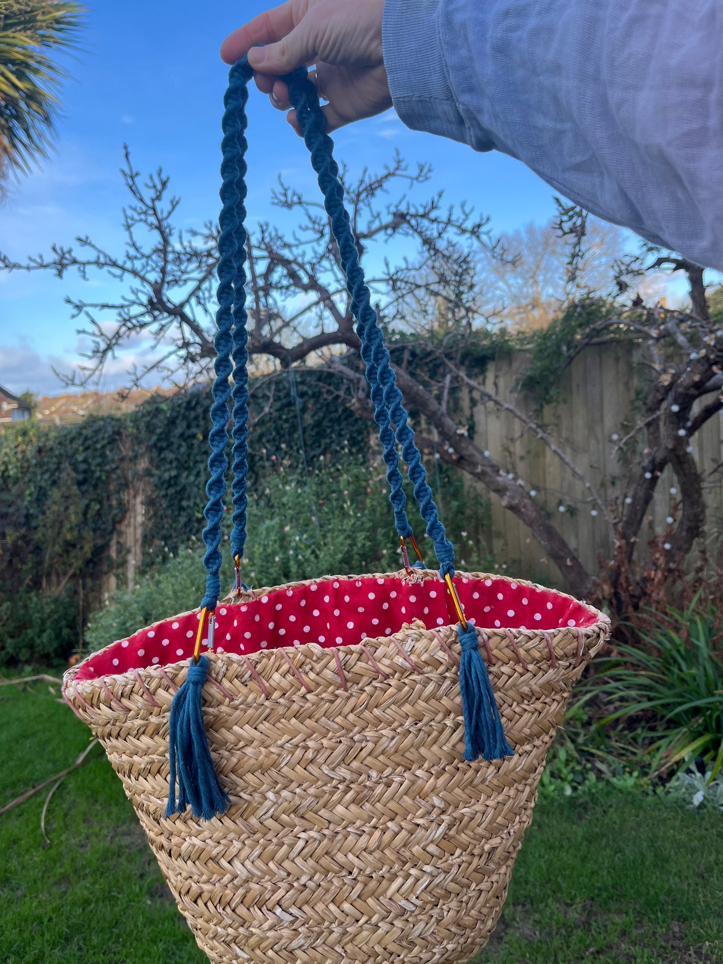 Recycled Cotton Macrame Handles – Ideal for Bags & Baskets