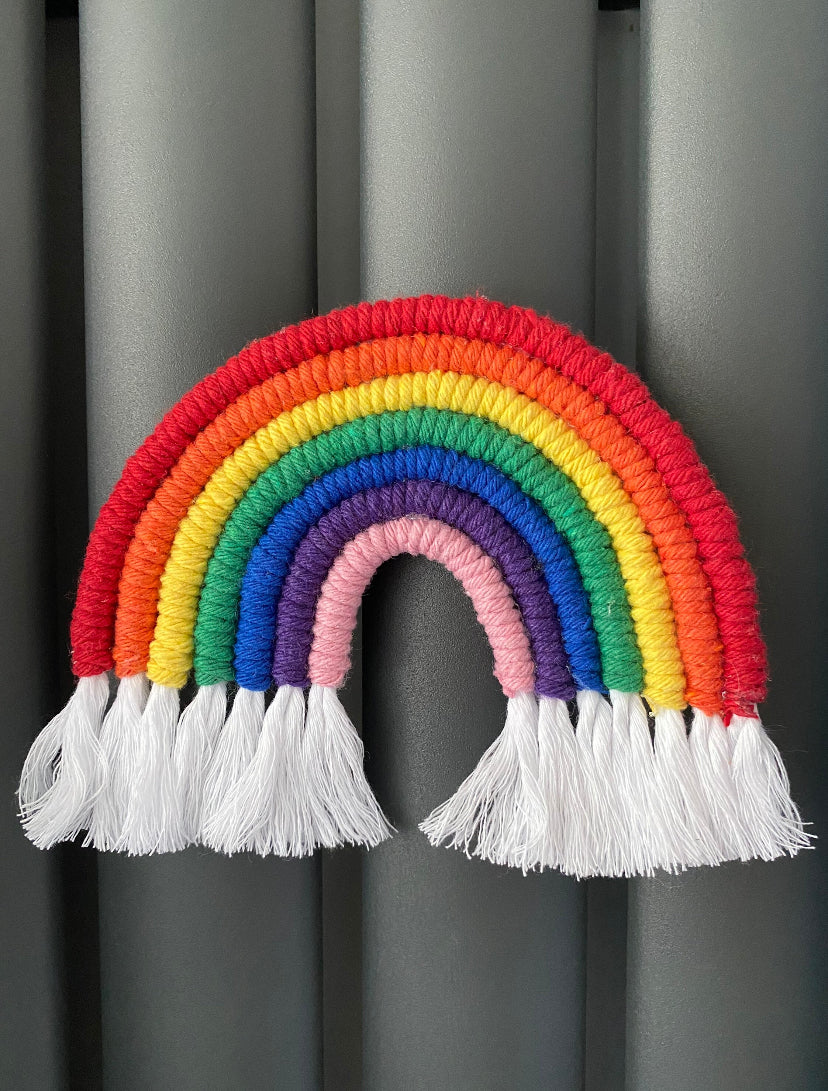 Macra-Made With Love Rainbow fridge magnet on radiator zoom