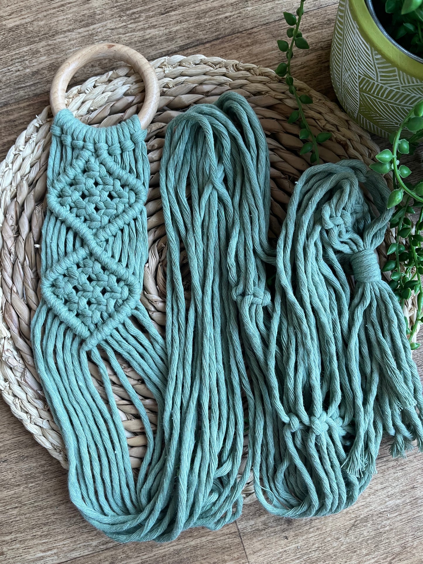 Acoustic Guitar Wall Mount Macramé Hanger