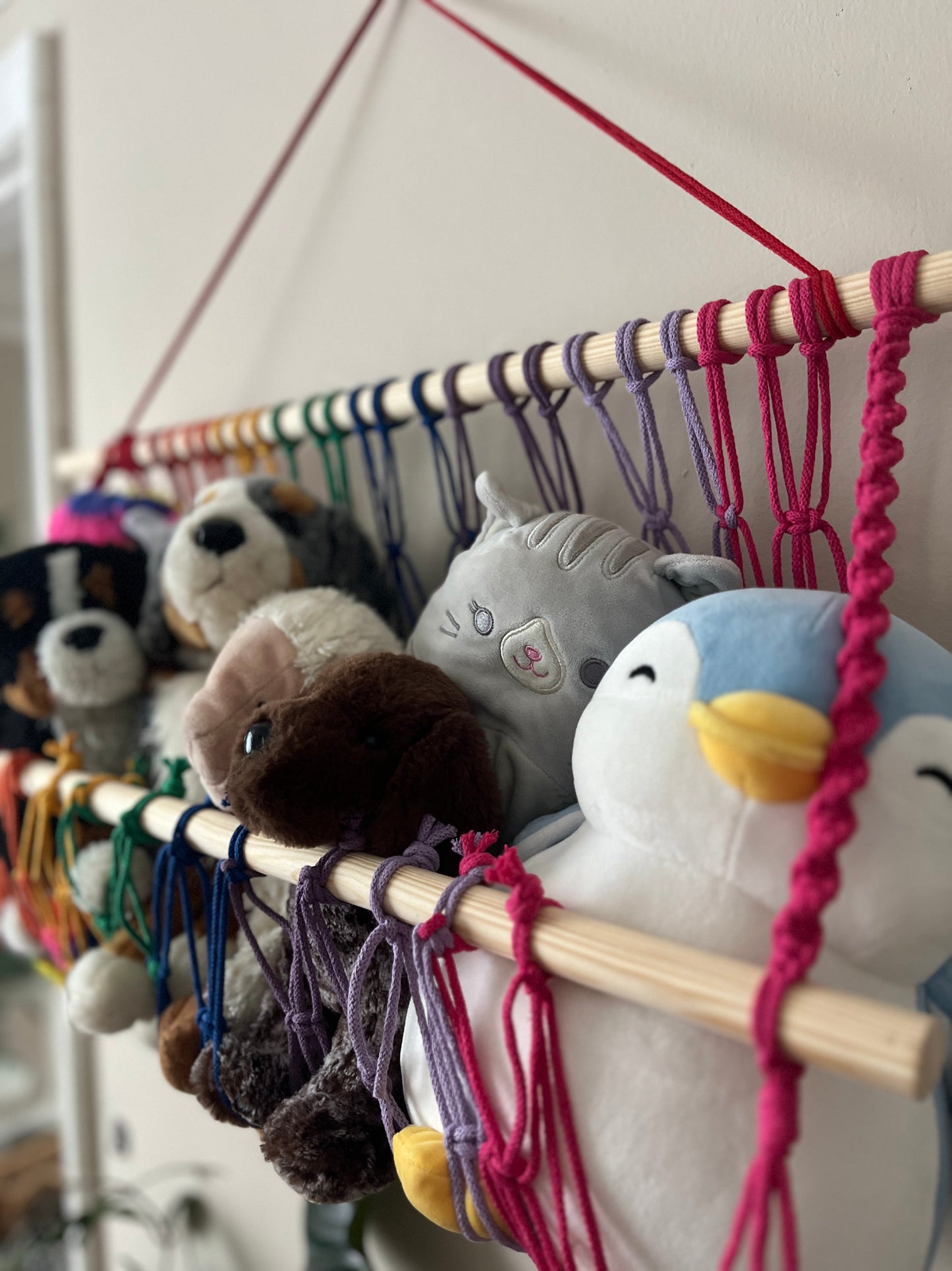 Macramé Nursery Toy Hammock