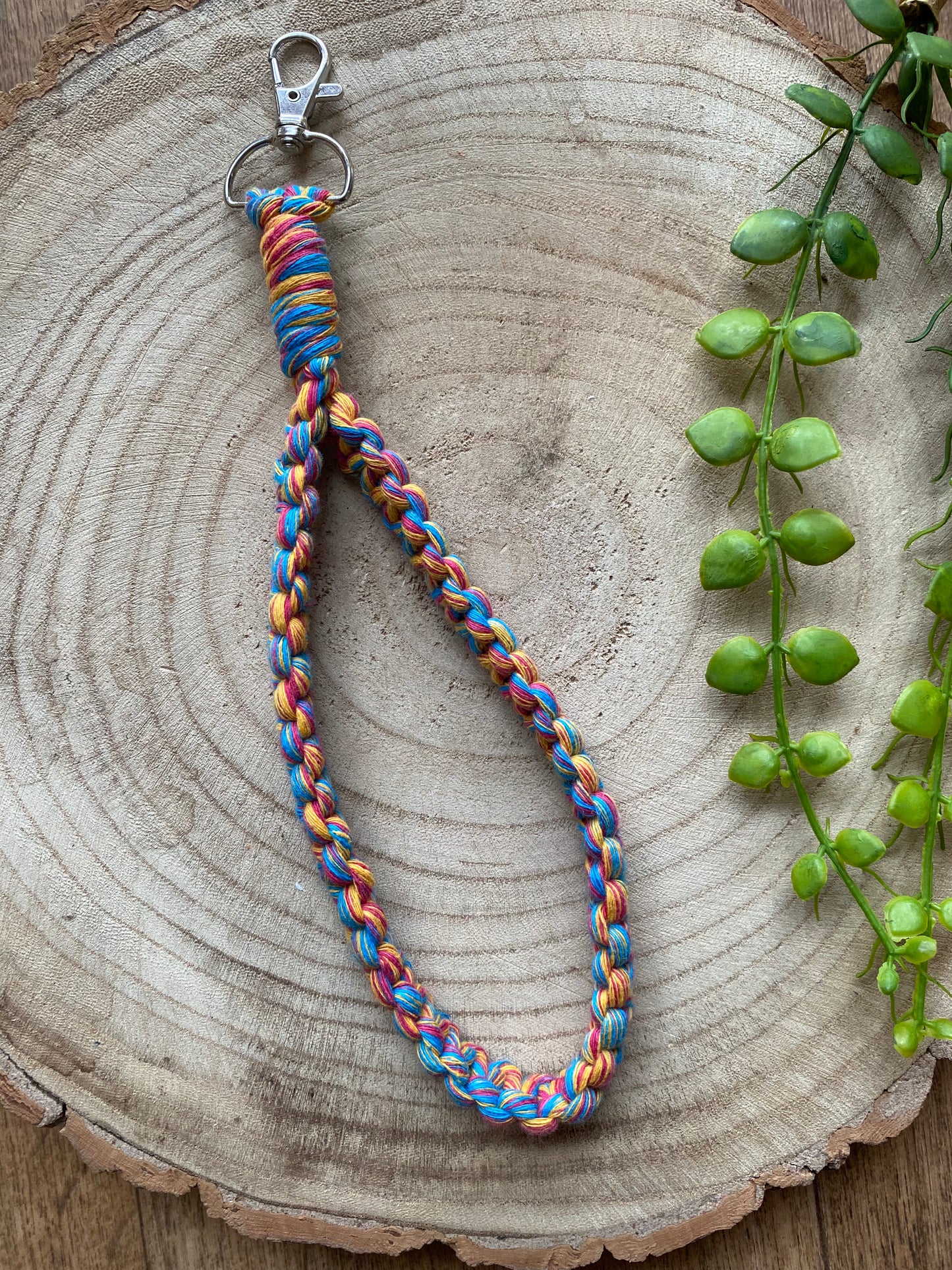 Macra-Made With Love wristlet keychain folk open