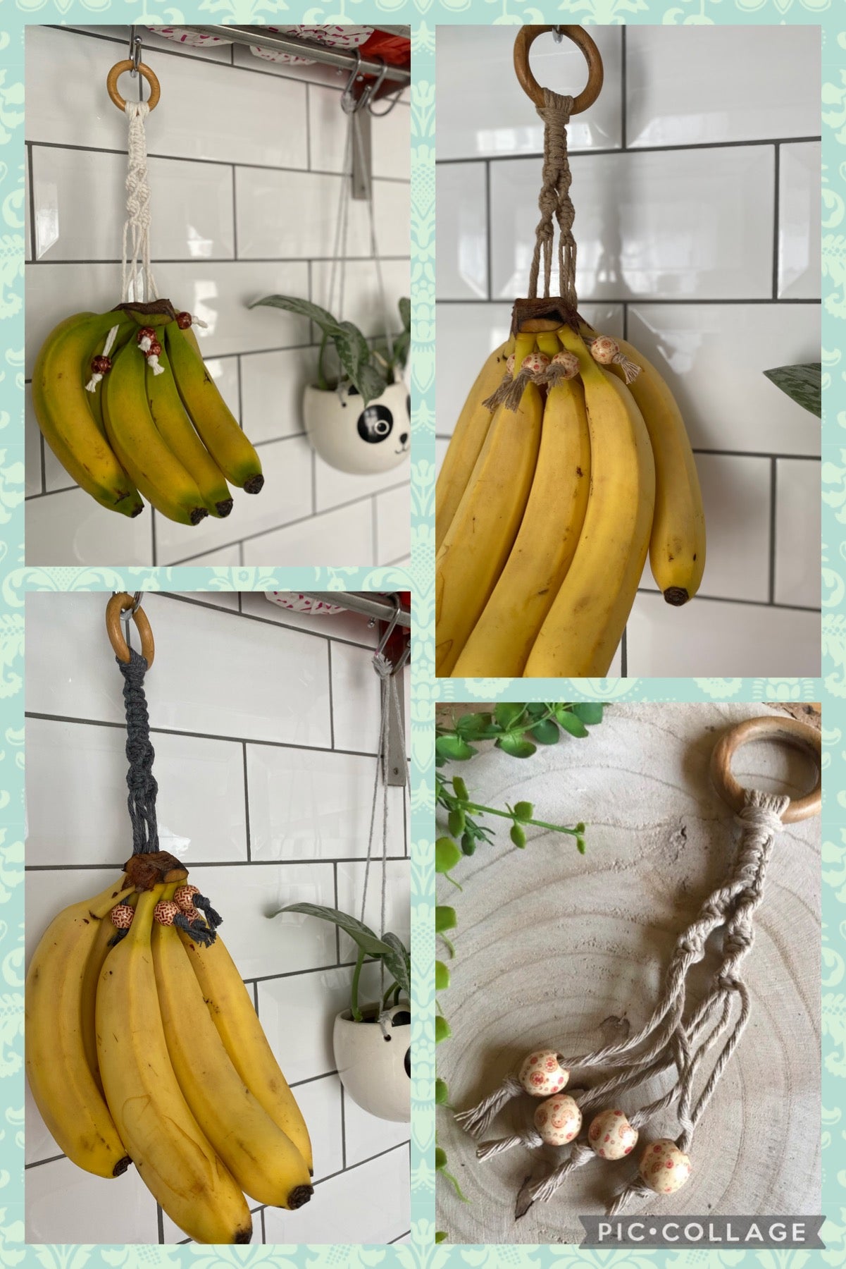 Banana hanger kitchen decor multiple