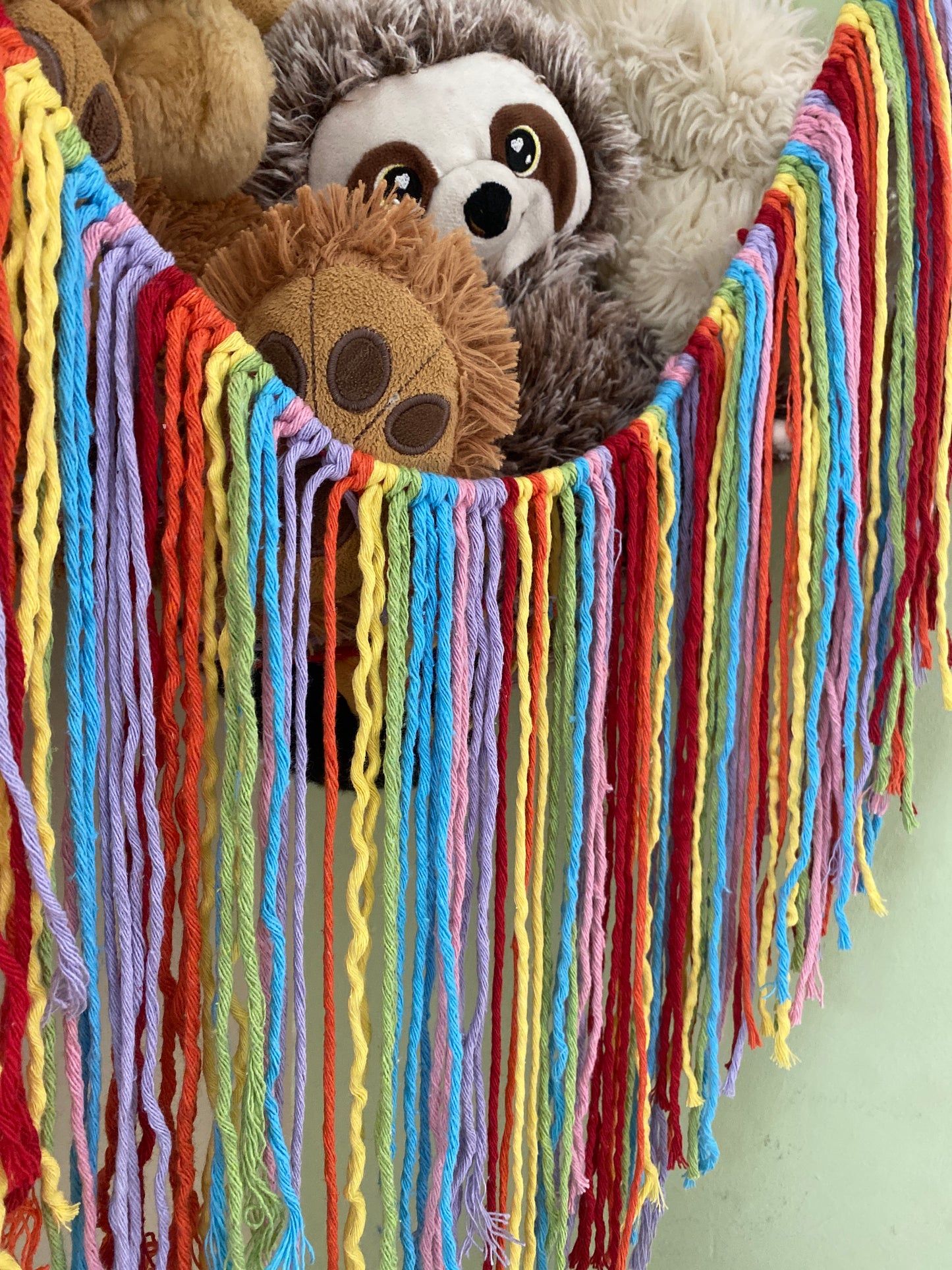 Soft toy corner hammock - bedroom storage