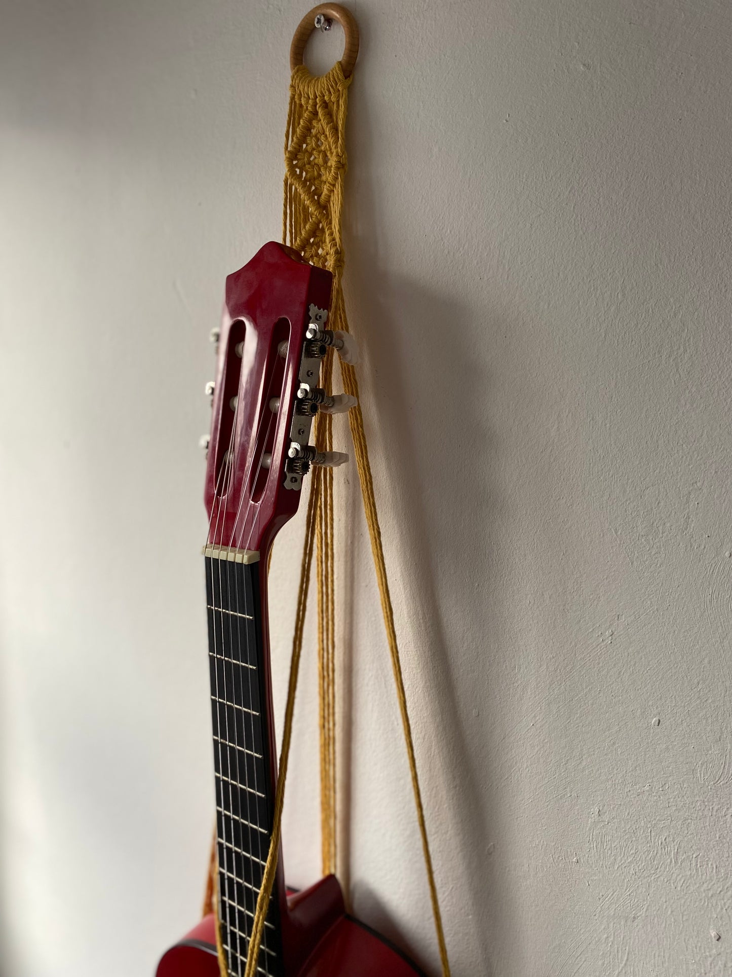 Macra-Made With Love 3/4 guitar wall mount mustard yellow top