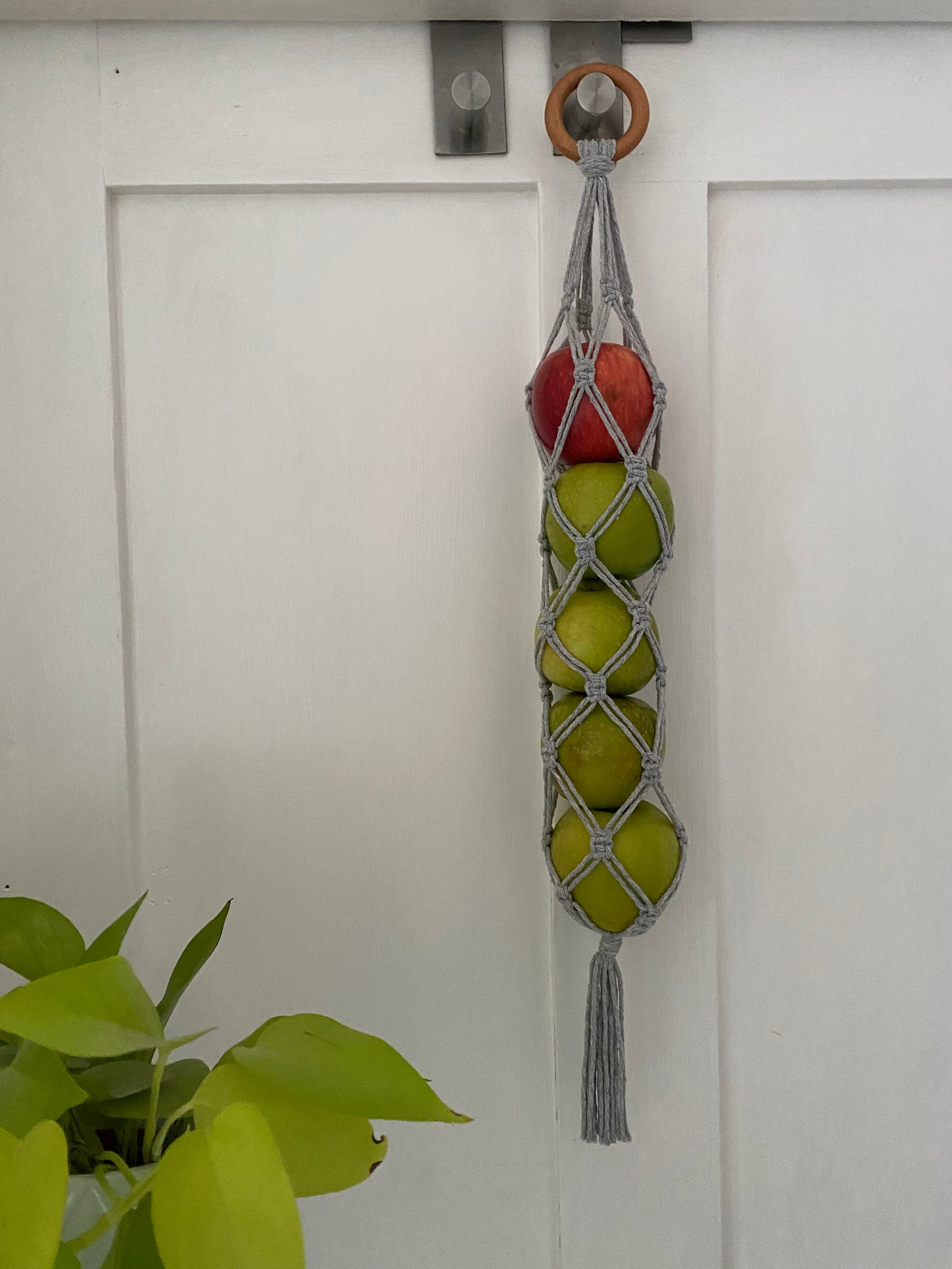 fruit veg keeper kitchen decor grey door