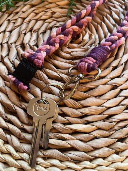 Braided Lanyard Key Holder
