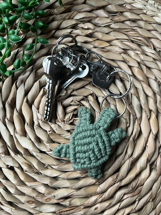 Handmade Turtle Keychain or Bag Charm