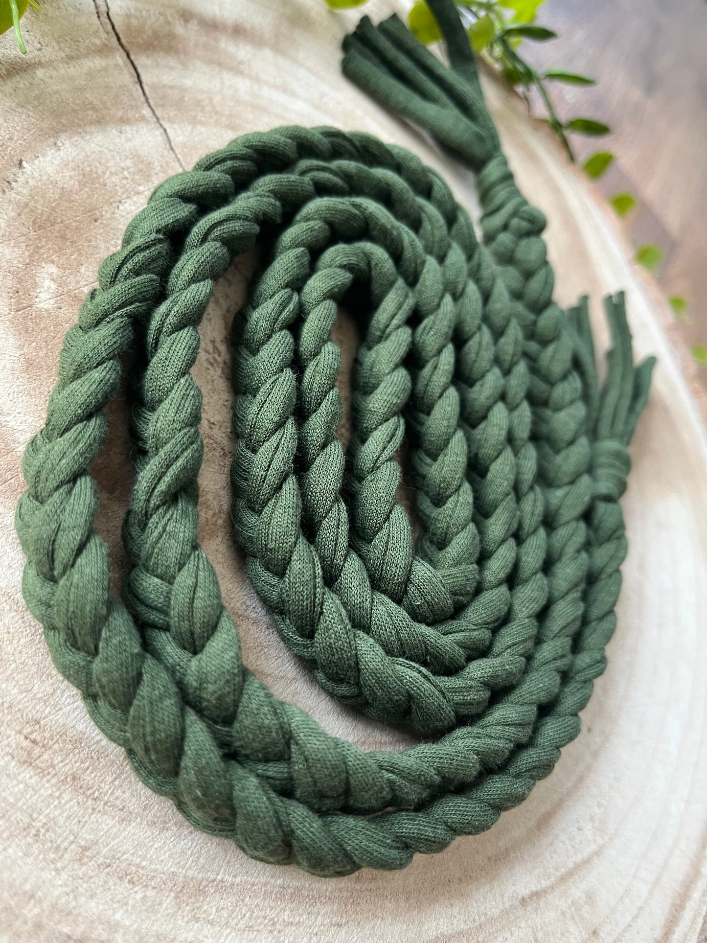 Eco friendly braided macrame belt - waist accessory