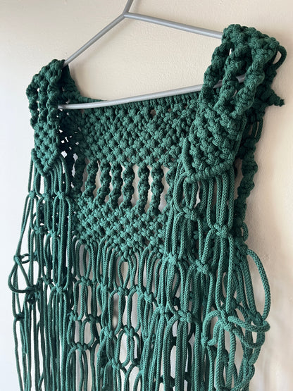 Boho Macramé Fringe Waistcoat Vest