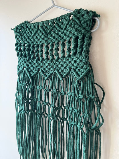 Boho Macramé Fringe Waistcoat Vest