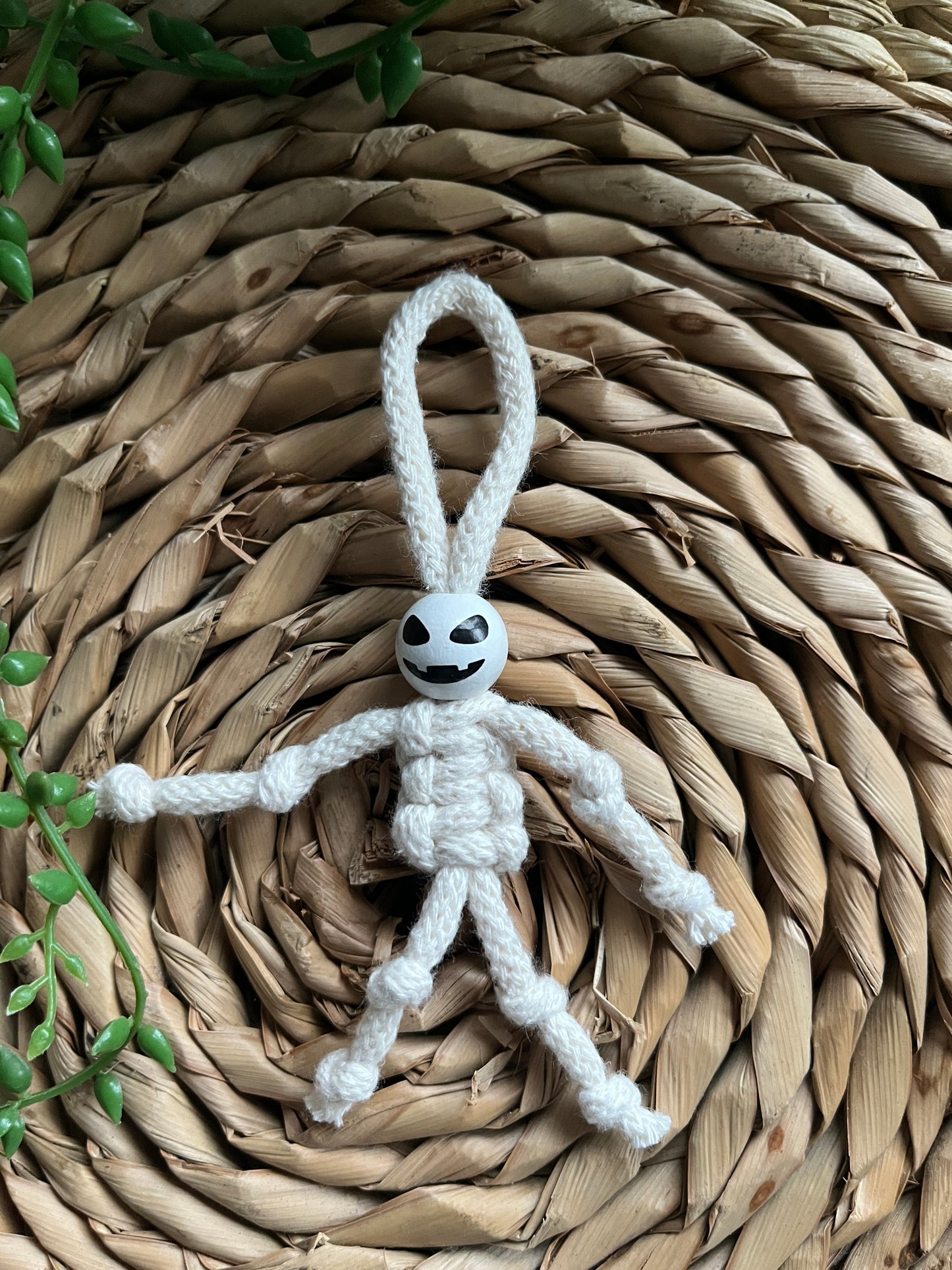Mini Macrame Yarn Skeleton