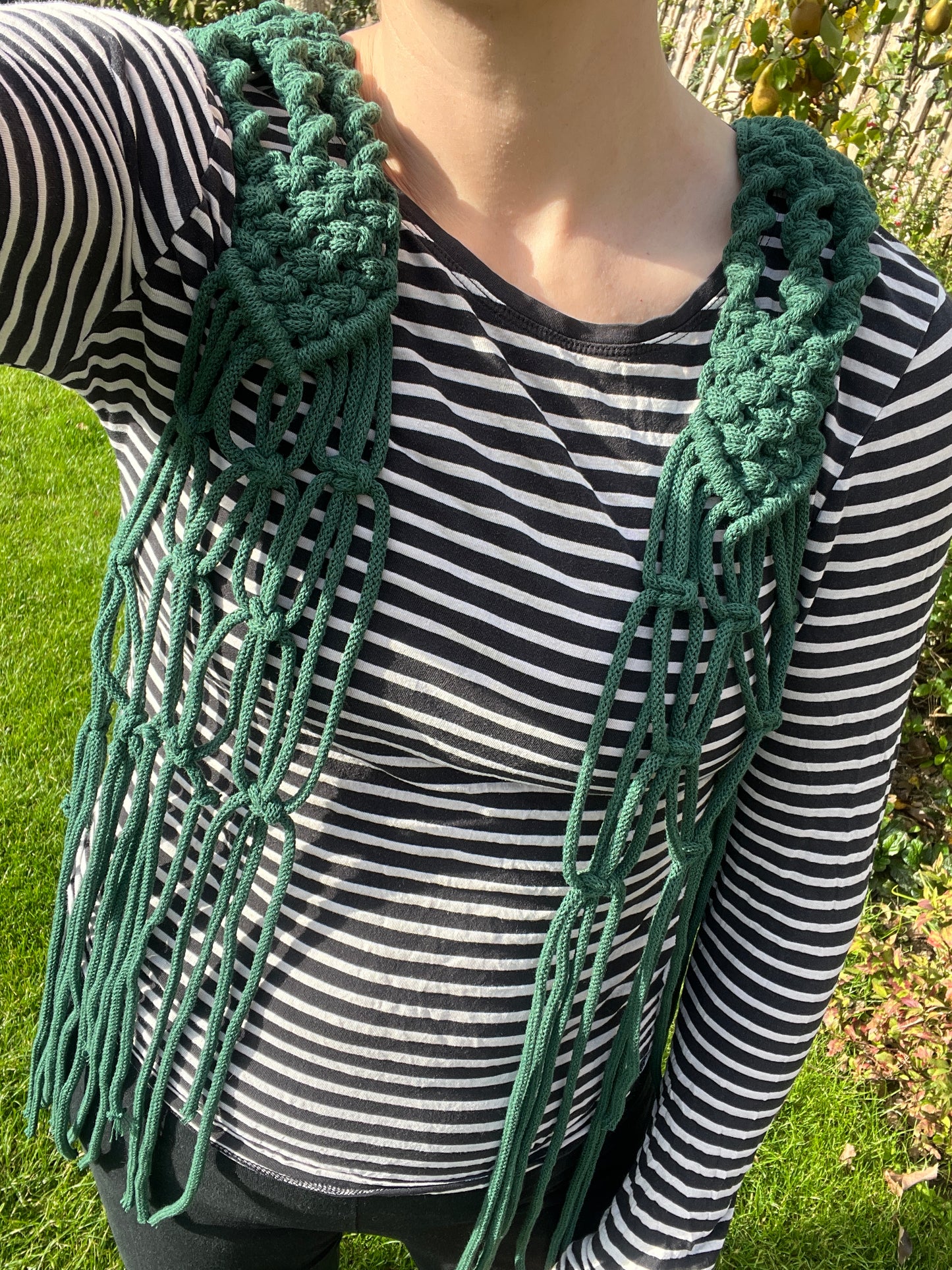 Boho Macramé Fringe Waistcoat Vest