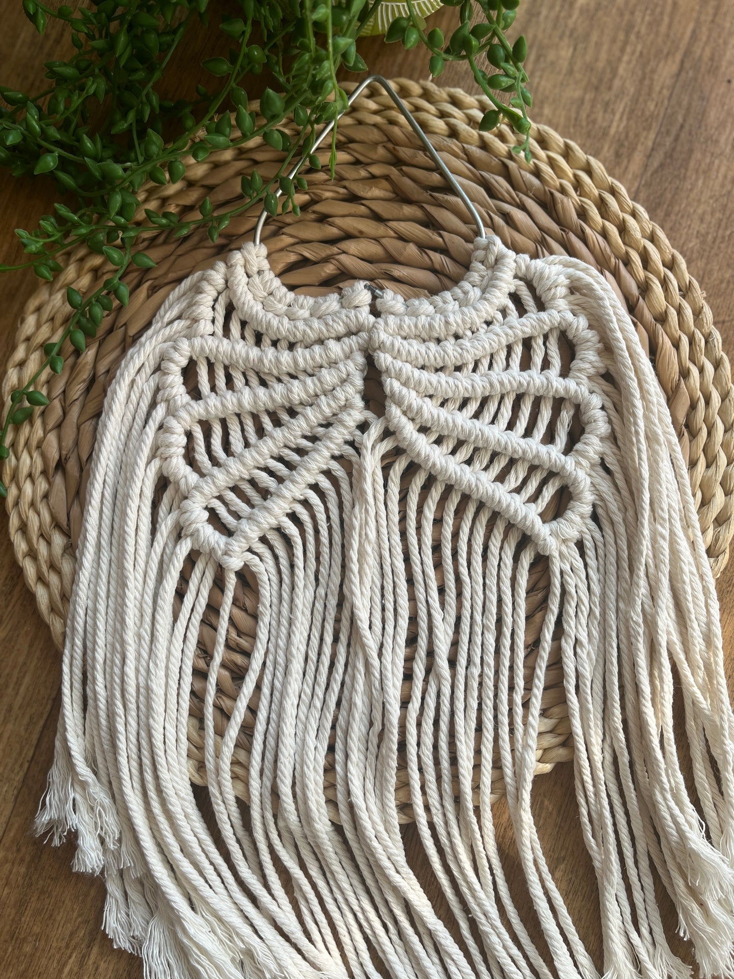 Macramé Angel Wings Wall Hanging