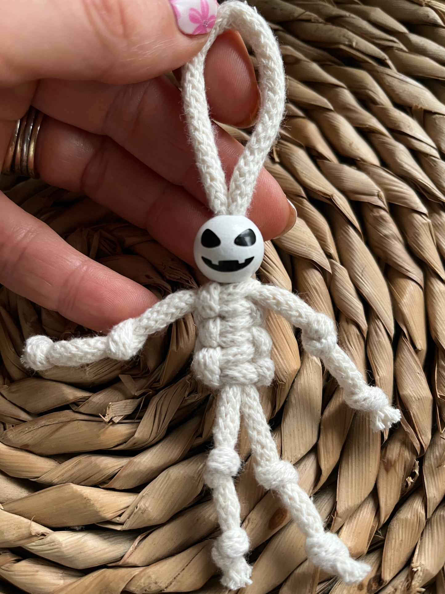Mini Macrame Yarn Skeleton