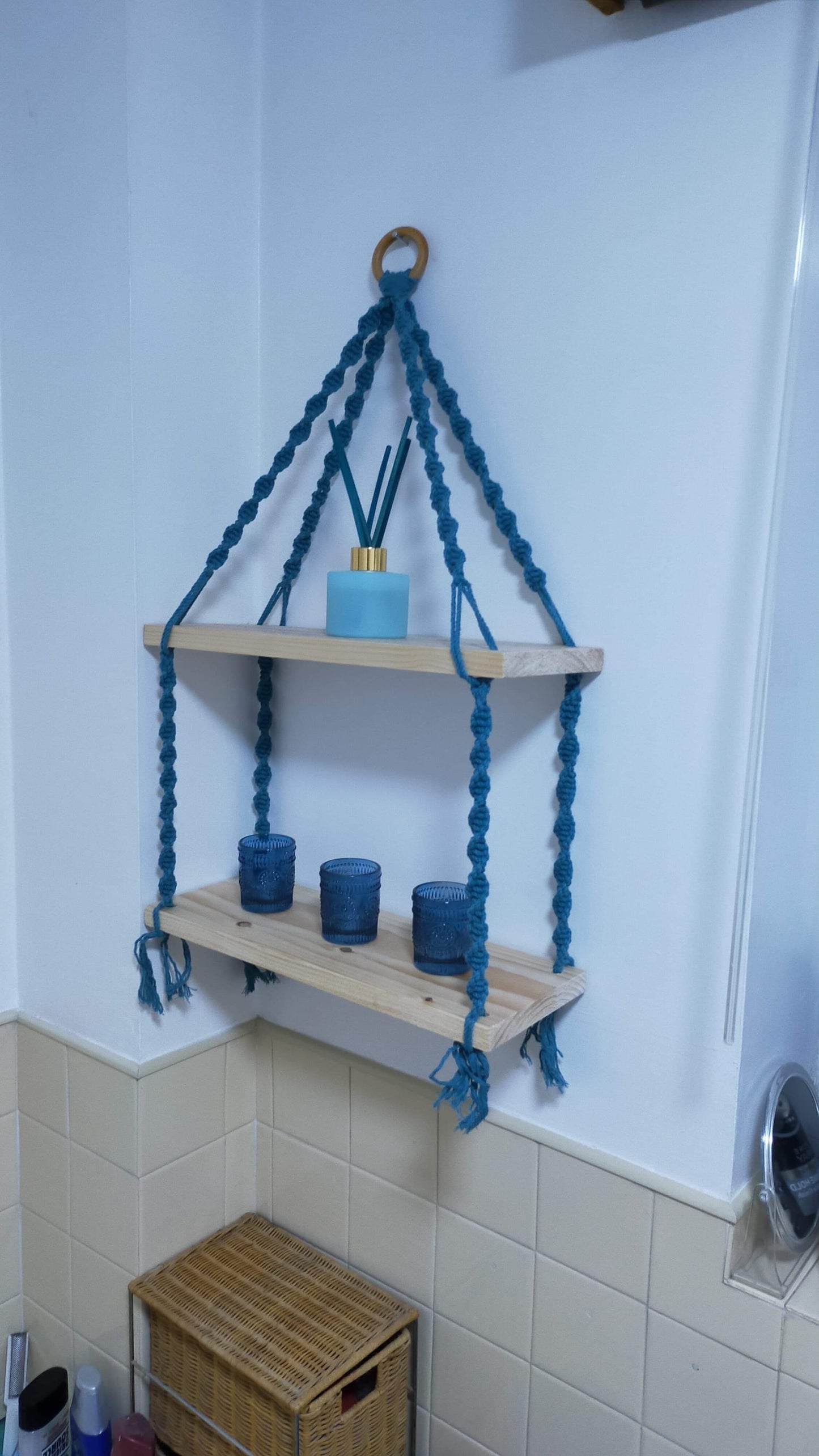 Macra-Made With Love 2 tier shelf teal customer photo