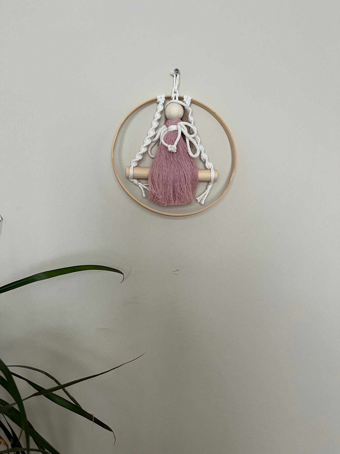 Fairy Sitting on Swing Wall Hanging