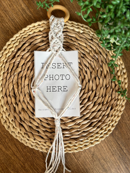 4x6 Hanging Macramé Photo Holder Frame