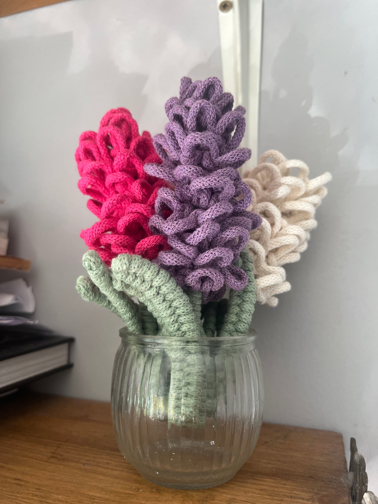 Macramé Lavender Flower Stem Decoration