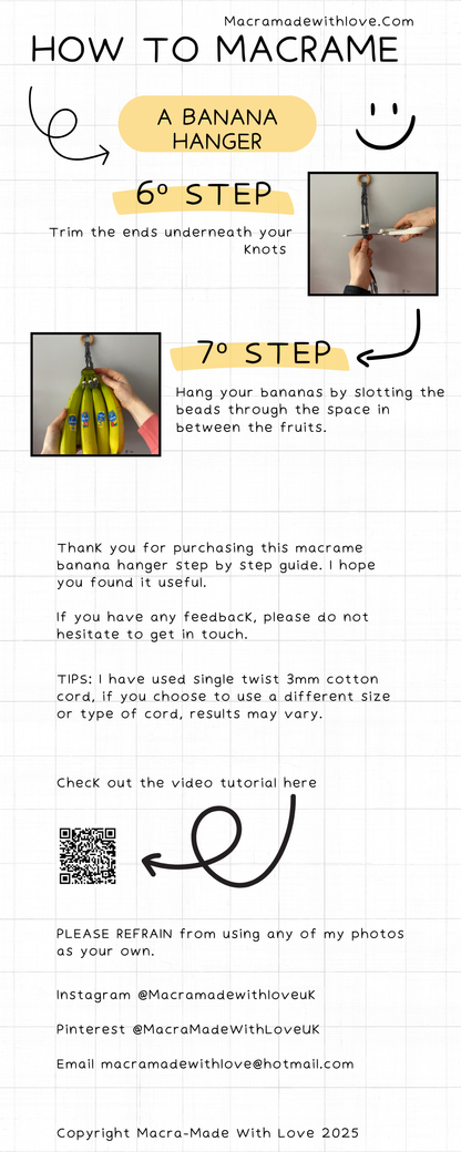 DIY Macrame Banana Hanger Craft Kit