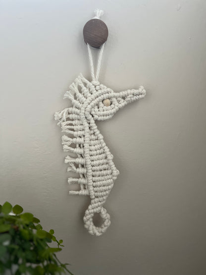 Macrame Seahorse Wall Hanging