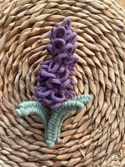 Macramé Lavender Flower Stem Decoration