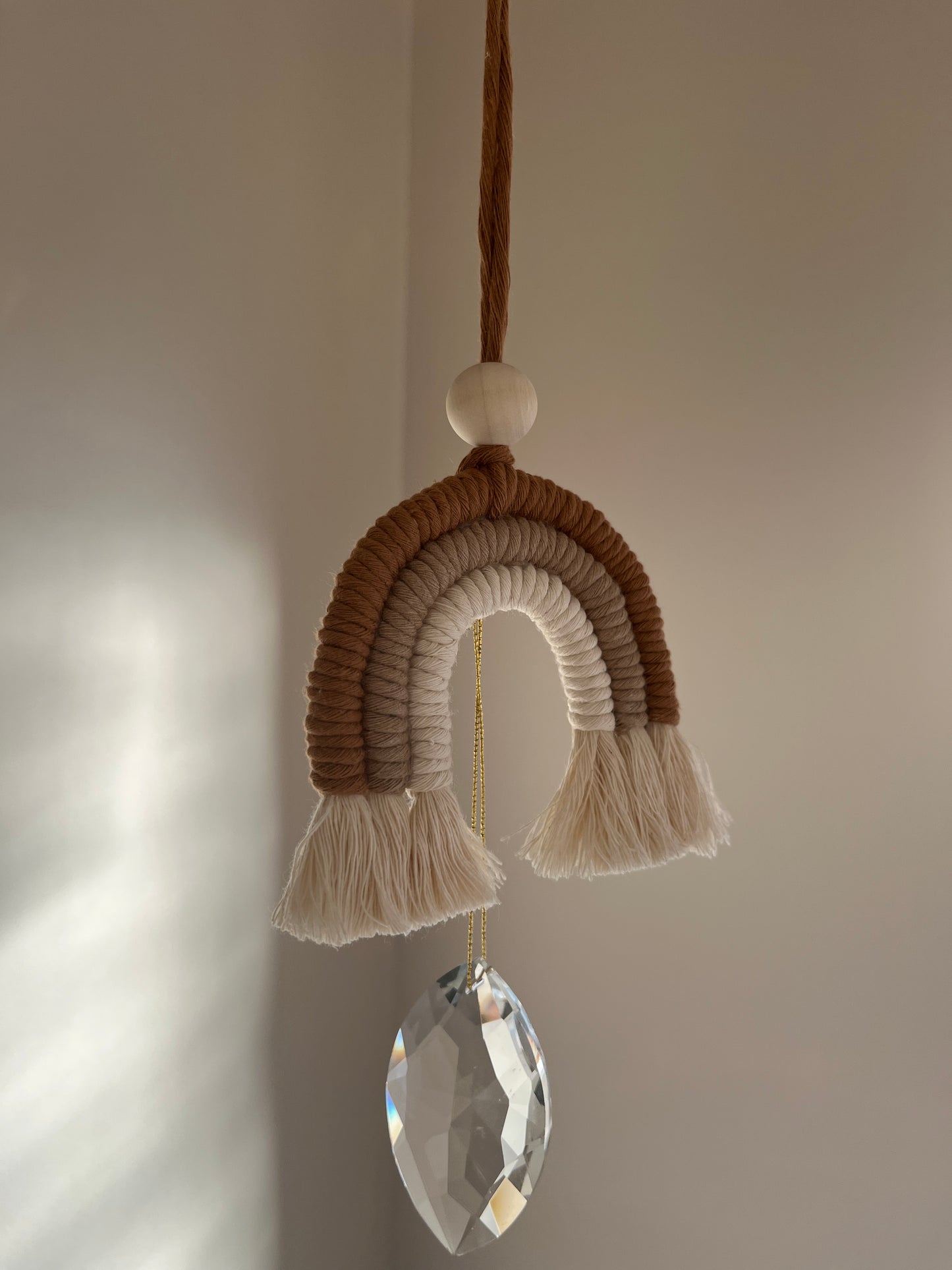 Neutral Rainbow Crystal Suncatcher