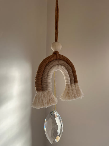 Neutral Rainbow Crystal Suncatcher