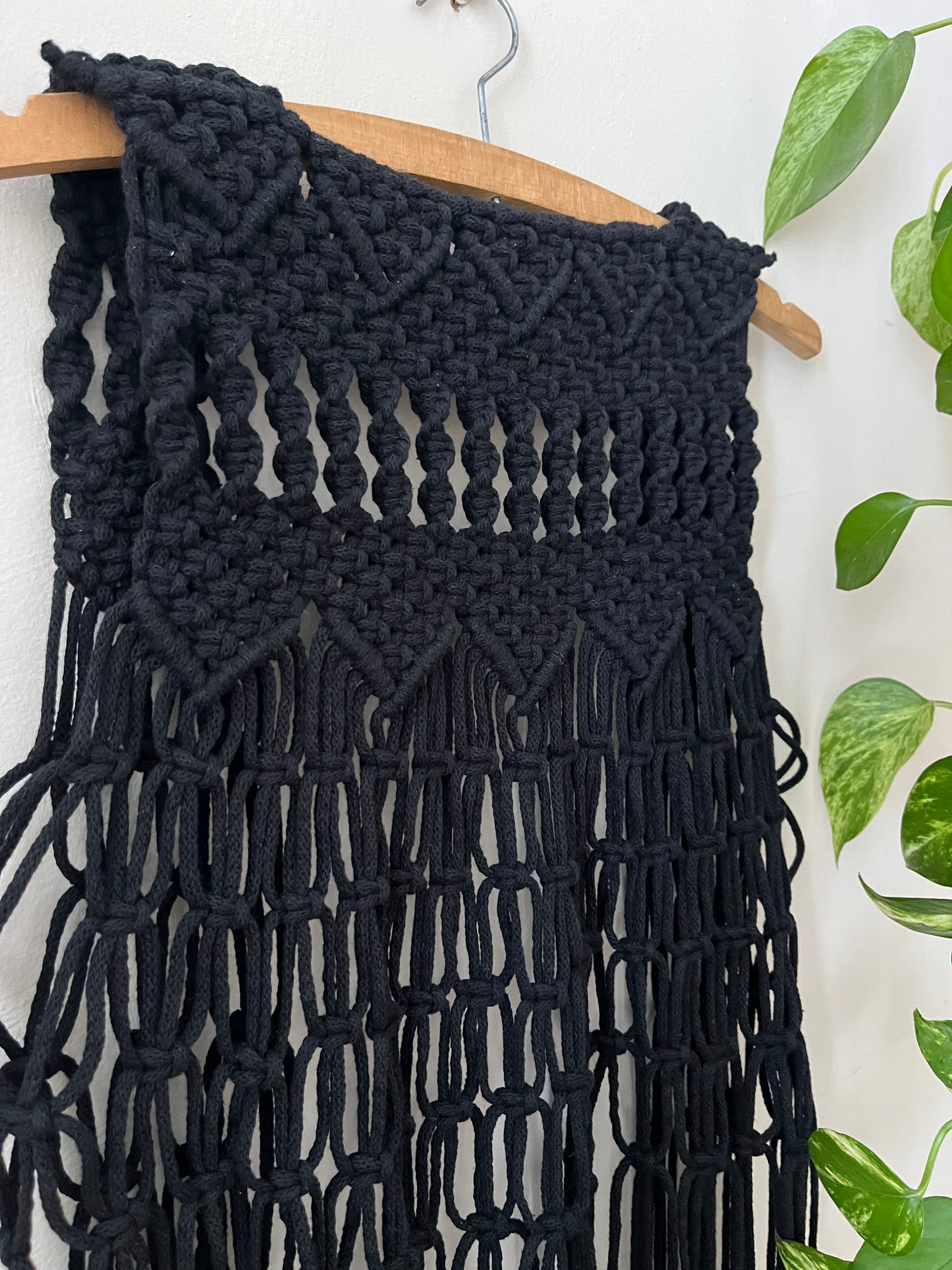 Boho Macramé Fringe Waistcoat Vest