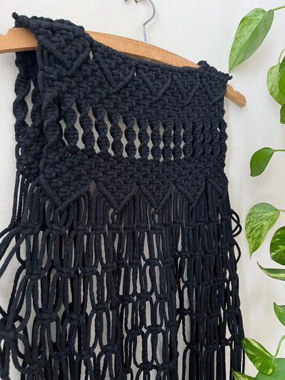Boho Macramé Fringe Waistcoat Vest