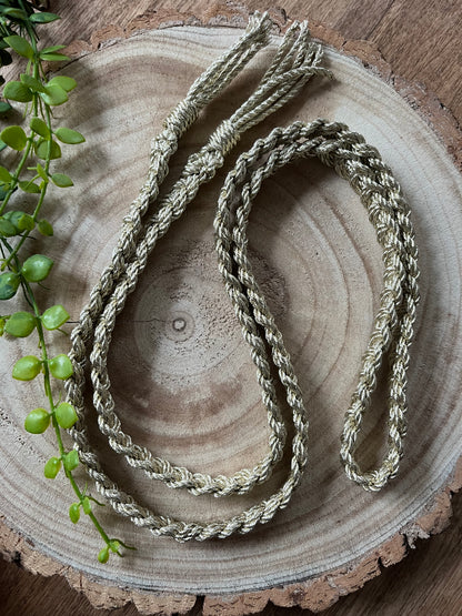 Eco friendly braided macrame belt - waist accessory