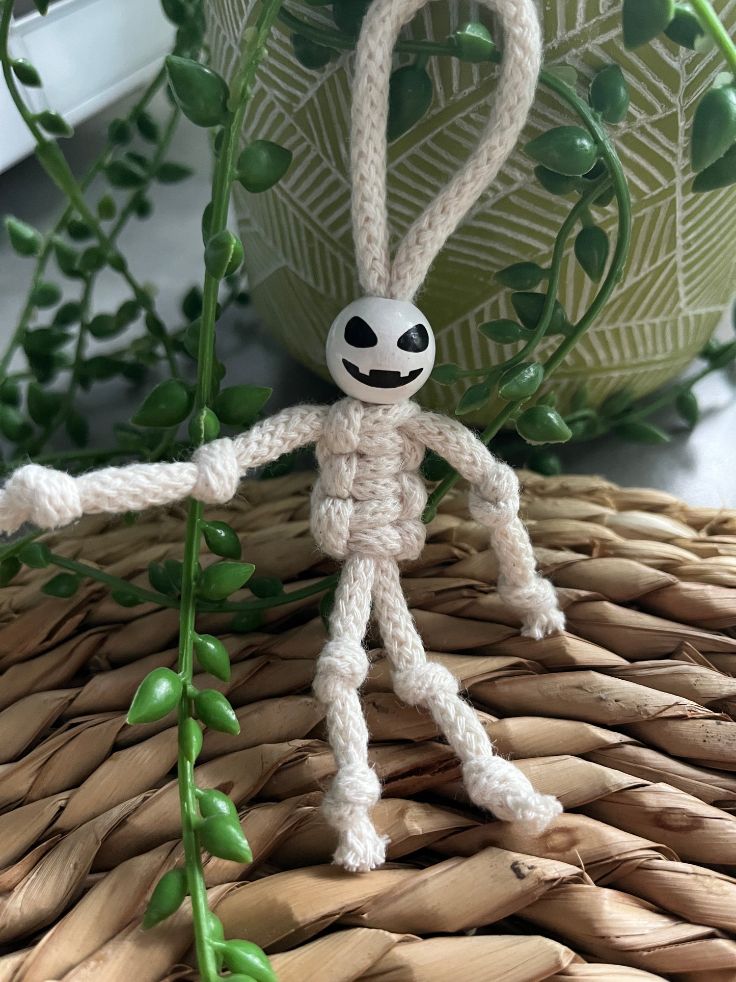Mini Macrame Yarn Skeleton