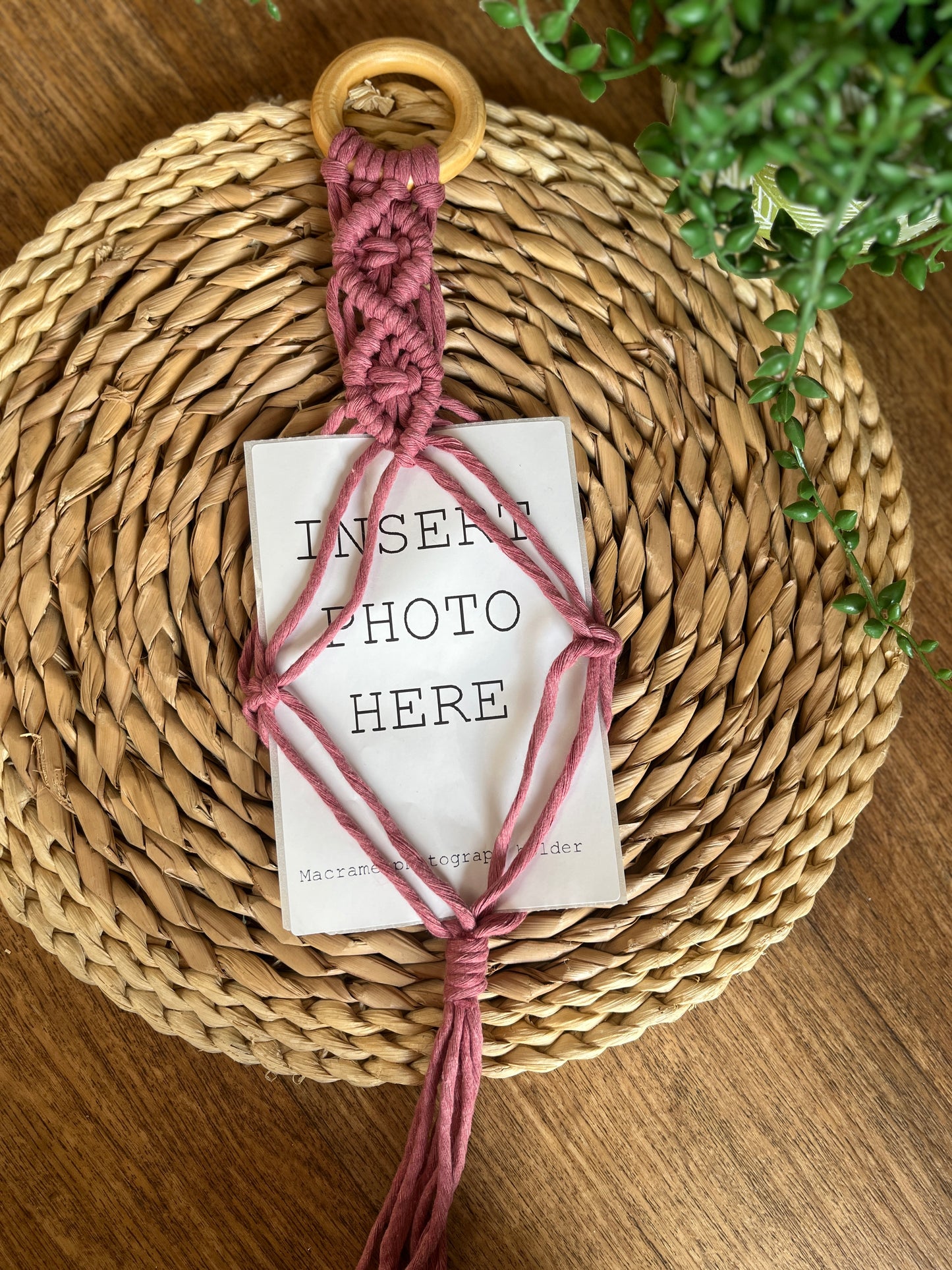 4x6 Hanging Macramé Photo Holder Frame