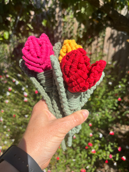 Macramé Tulip Flower Stem Decoration