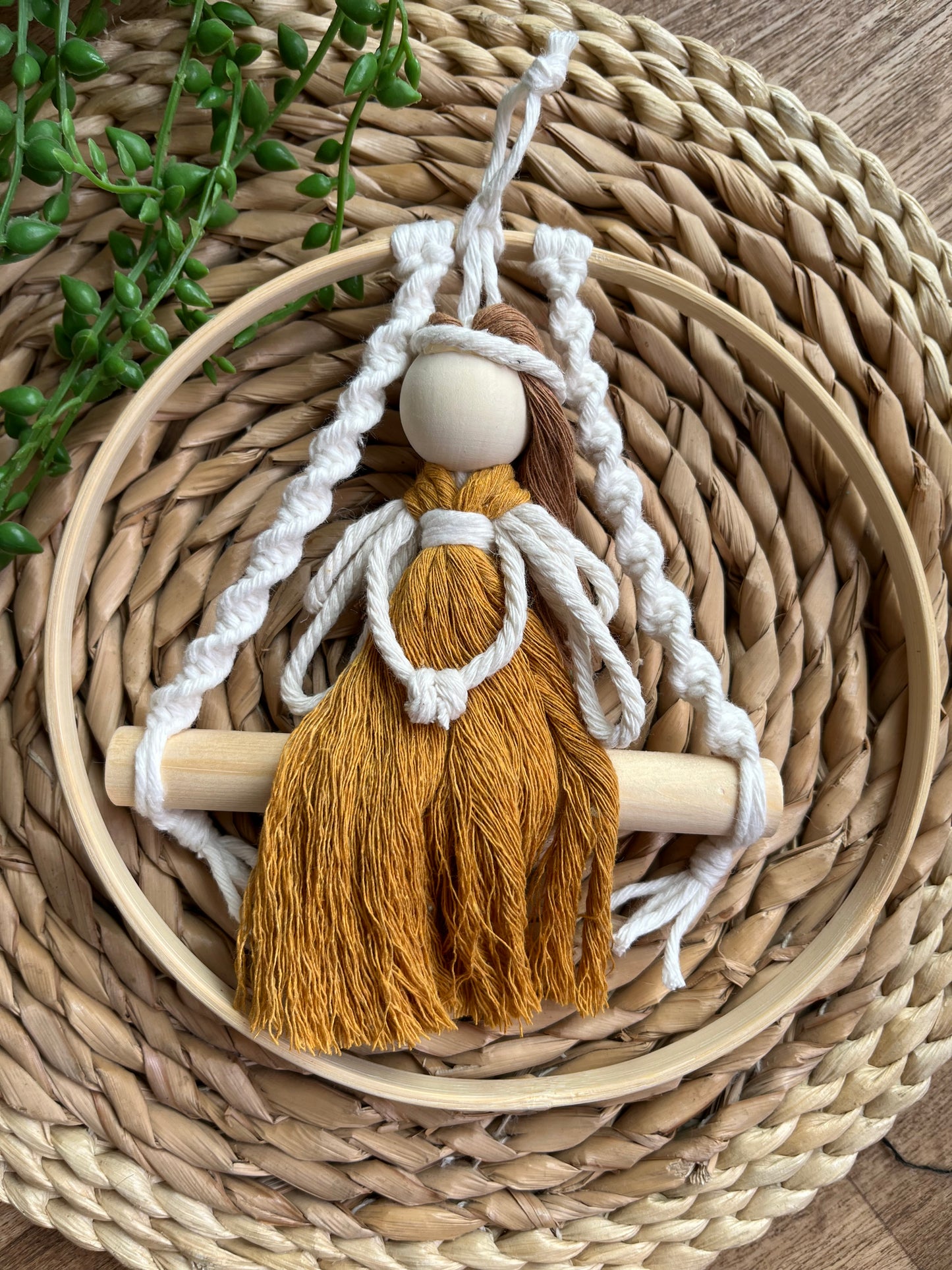 Fairy Sitting on Swing Wall Hanging