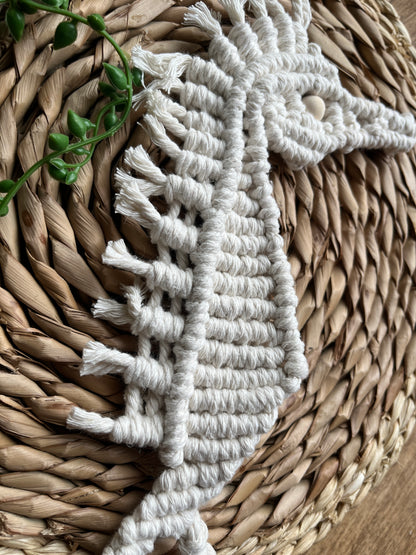 Macrame Seahorse Wall Hanging