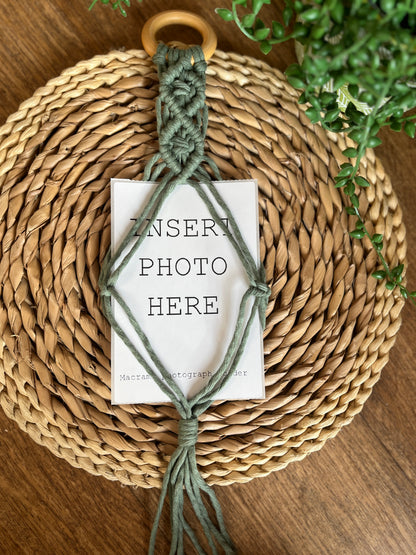 4x6 Hanging Macramé Photo Holder Frame
