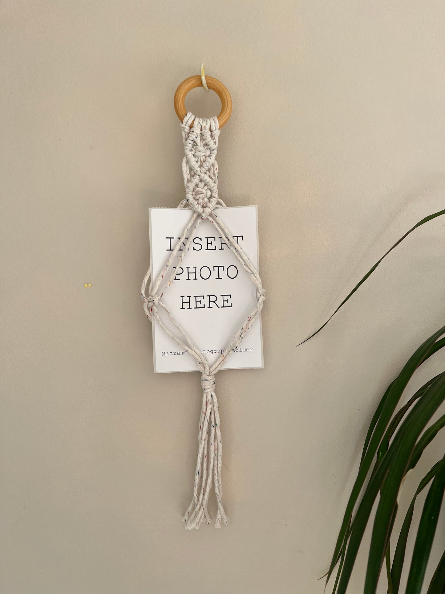 4x6 Hanging Macramé Photo Holder Frame
