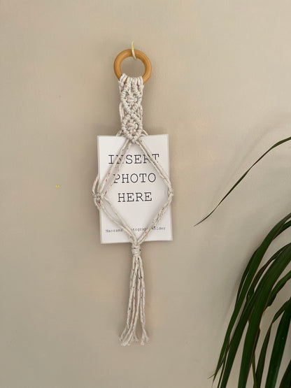 4x6 Hanging Macramé Photo Holder Frame