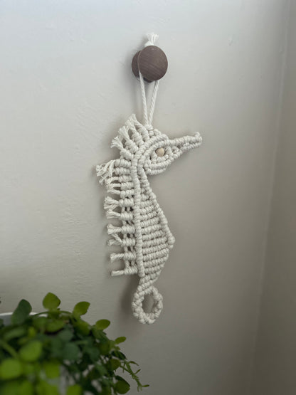 Macrame Seahorse Wall Hanging