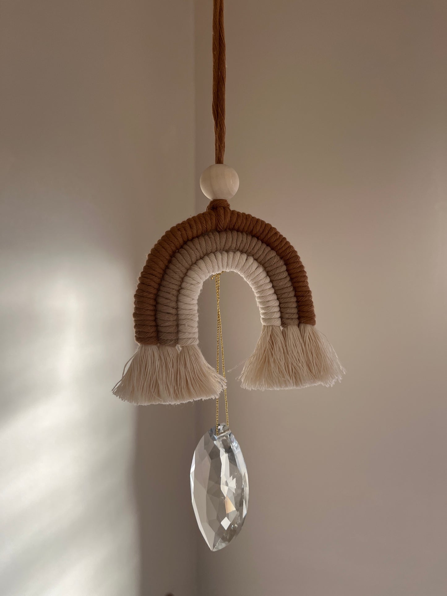 Neutral Rainbow Crystal Suncatcher