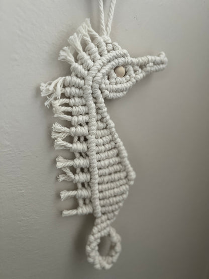 Macrame Seahorse Wall Hanging