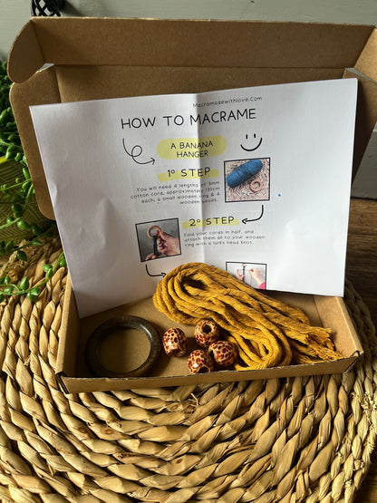 DIY Macrame Banana Hanger Craft Kit