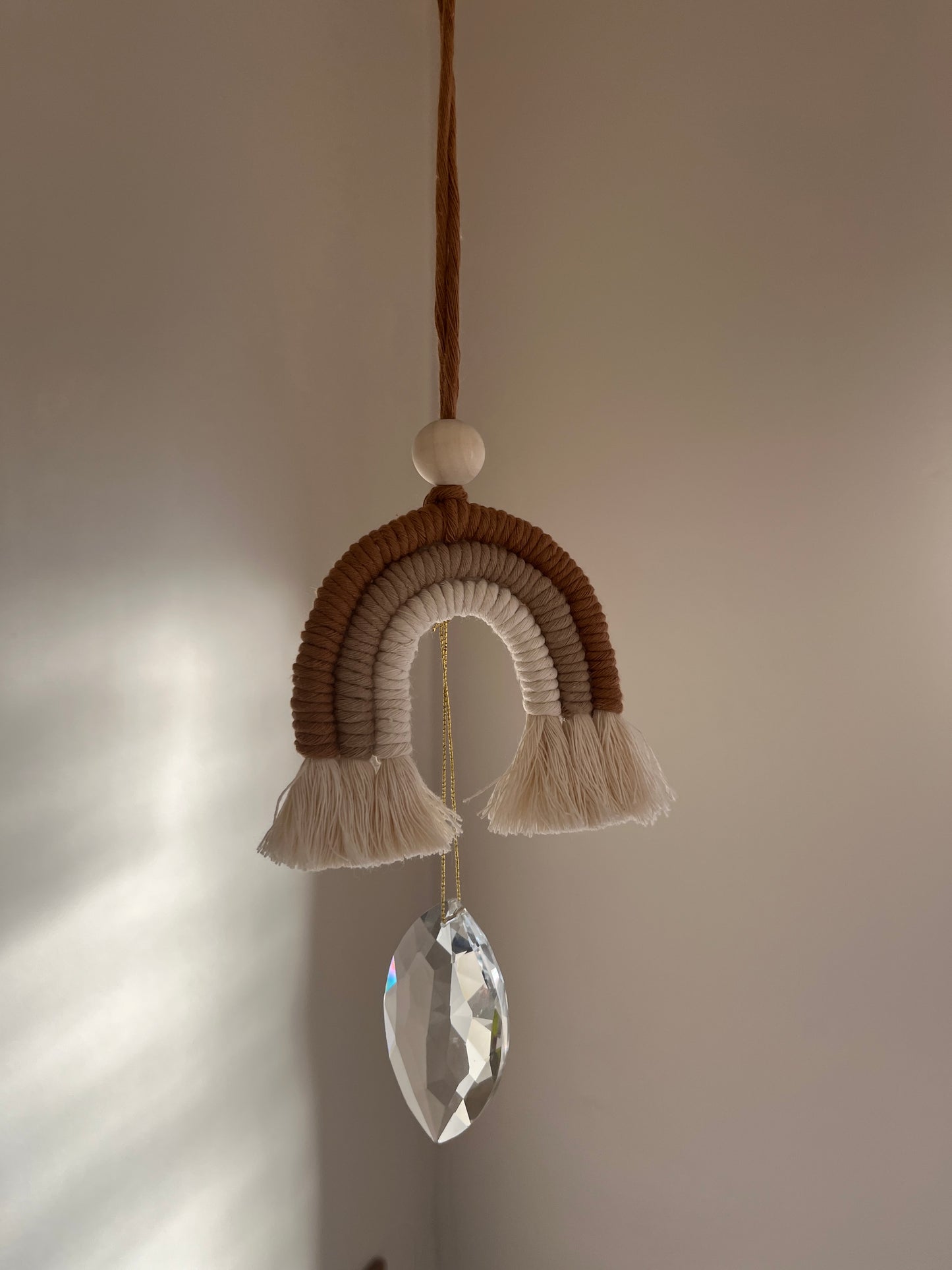 Neutral Rainbow Crystal Suncatcher