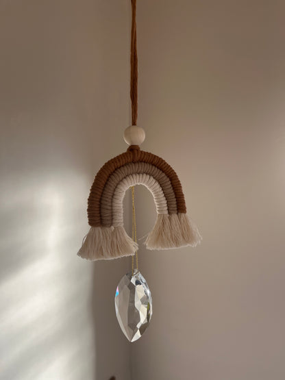 Neutral Rainbow Crystal Suncatcher